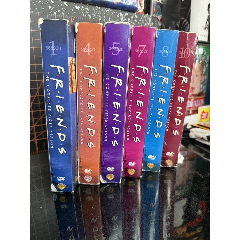 Friends DVD Lot 6 Complete Seasons 1 4 5 7 8 10 Jennifer Aniston Great Discs